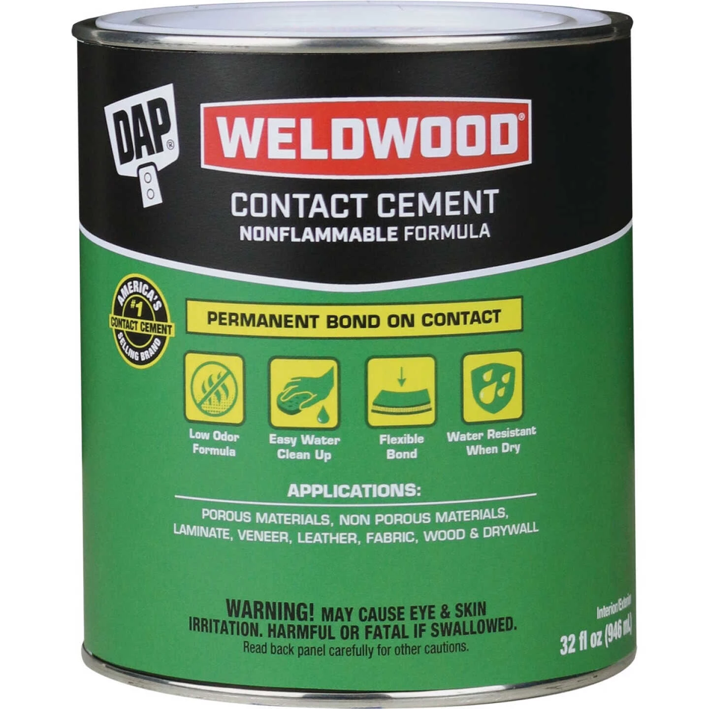DAP Weldwood Qt. Nonflammable Contact Cement 3 DAP Weldwood Qt. Nonflammable Contact Cement