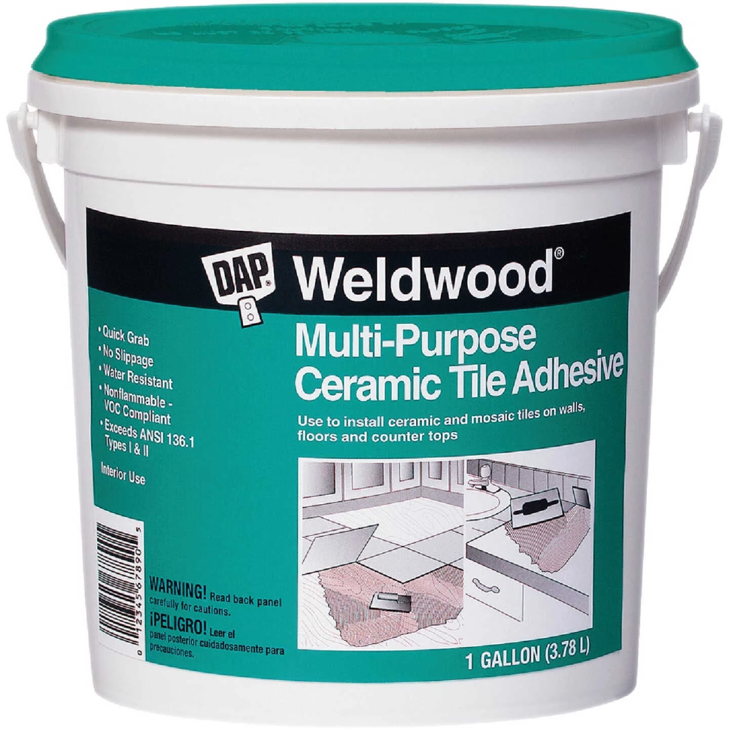 DAP Weldwood 1 Gal. Multi-Purpose Ceramic Tile Adhesive 3 DAP Weldwood 1 Gal. Multi-Purpose Ceramic Tile Adhesive