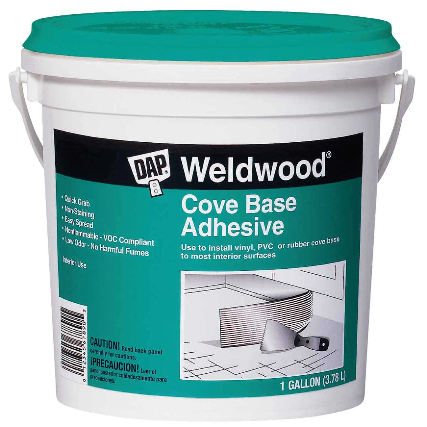 DAP Weldwood Cove Base Adhesive, 1 Gal. 3 DAP Weldwood Cove Base Adhesive, 1 Gal.