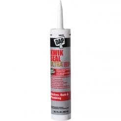 DAP KWIK SEAL ULTRA 10.1 Oz. White Siliconized Kitchen & Bath Sealant