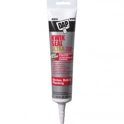 DAP KWIK SEAL ULTRA 5.5 Oz. White Siliconized Kitchen & Bath Sealant
