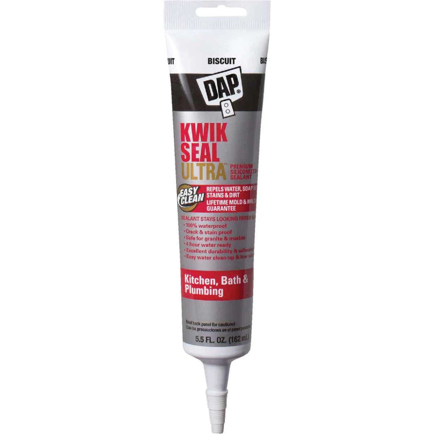 DAP KWIK SEAL ULTRA 5.5 Oz. Biscuit Siliconized Kitchen & Bath Sealant 3 DAP KWIK SEAL ULTRA 5.5 Oz. Biscuit Siliconized Kitchen & Bath Sealant