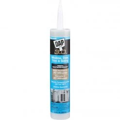 Dap 3.0 9 Oz. Crystal Clear Window, Door, Trim, & Siding All Purpose Siliconized Acrylic Latex Caulk