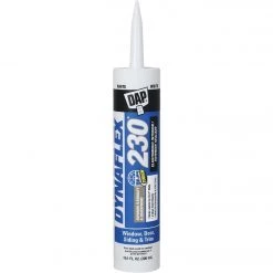 DAP DYNAFLEX 230 10.1 Oz. 100% Waterproof Window, Door, Siding & Trim Elastomeric Sealant, White