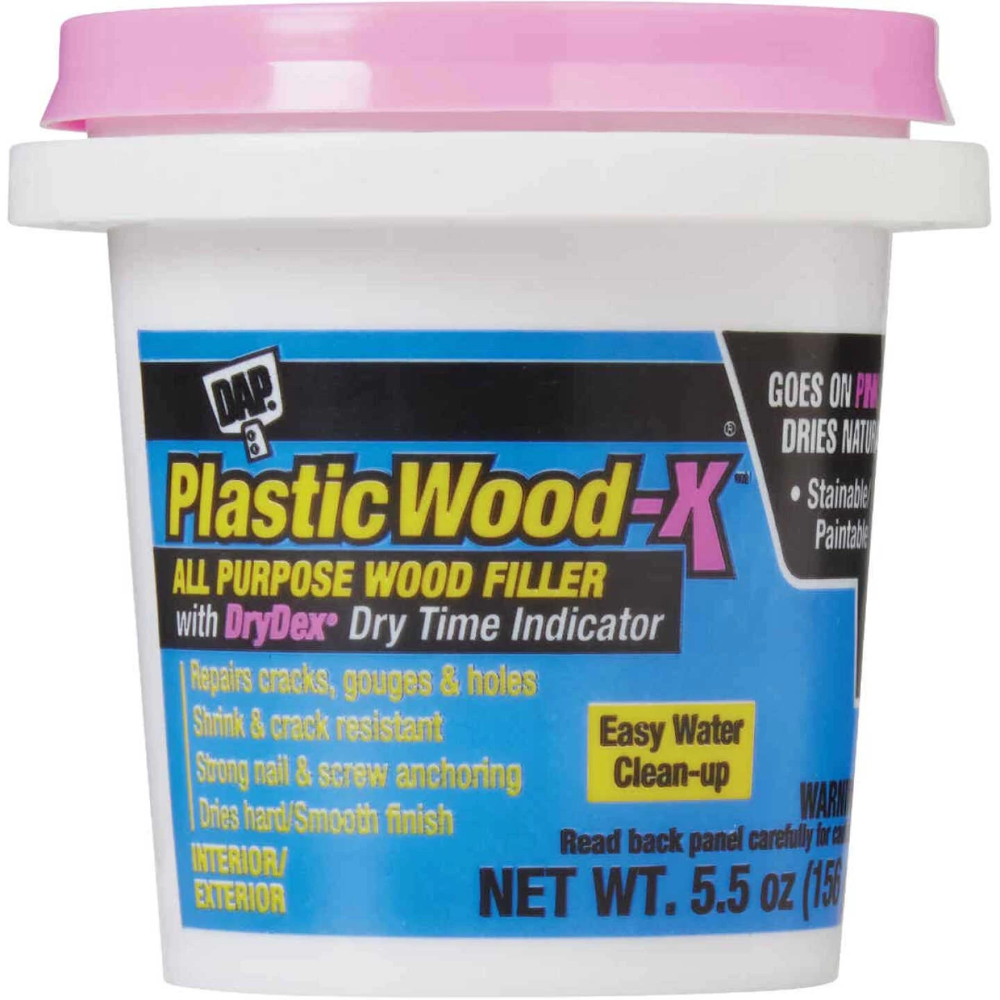 Dap Plastic Wood-X 5.5 Oz. All Purpose Wood Filler With DryDex Dry Time Indicator 4 Dap Plastic Wood-X 5.5 Oz. All Purpose Wood Filler With DryDex Dry Time Indicator - Image 2