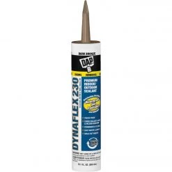 DAP DYNAFLEX 230 10.1 Oz. 100% Waterproof Window, Door, Siding & Trim Elastomeric Sealant, Dark Bronze