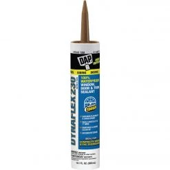 DAP DYNAFLEX 230 10.1 Oz. 100% Waterproof Window, Door, Siding & Trim Elastomeric Sealant, Cedar Tan