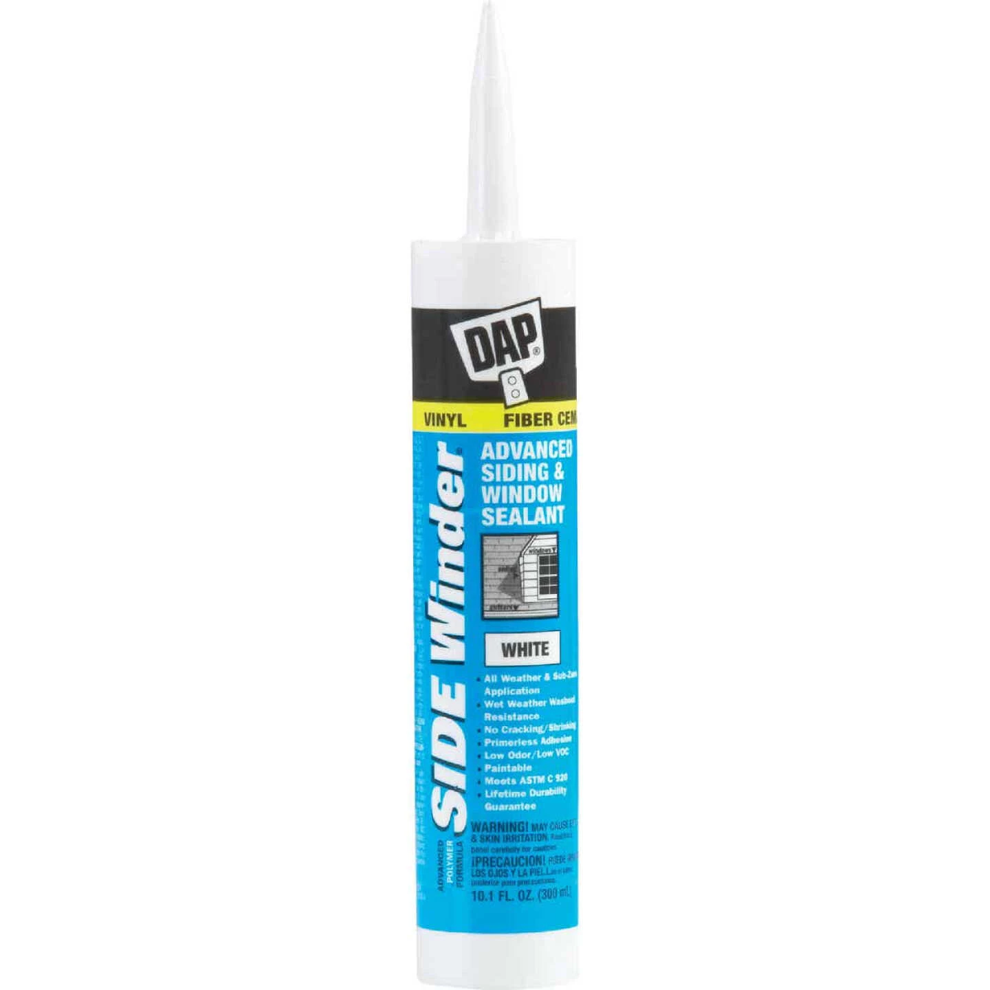 DAP Side Winder 10.1 Oz. Advanced Siding & Window Polymer Sealant, White 3 DAP Side Winder 10.1 Oz. Advanced Siding & Window Polymer Sealant, White