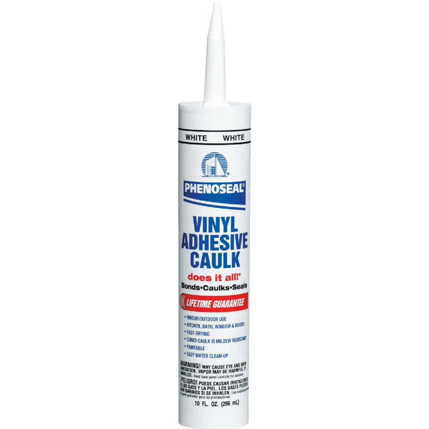 DAP Phenoseal 10 Oz. White Vinyl Adhesive Caulk 3 DAP Phenoseal 10 Oz. White Vinyl Adhesive Caulk